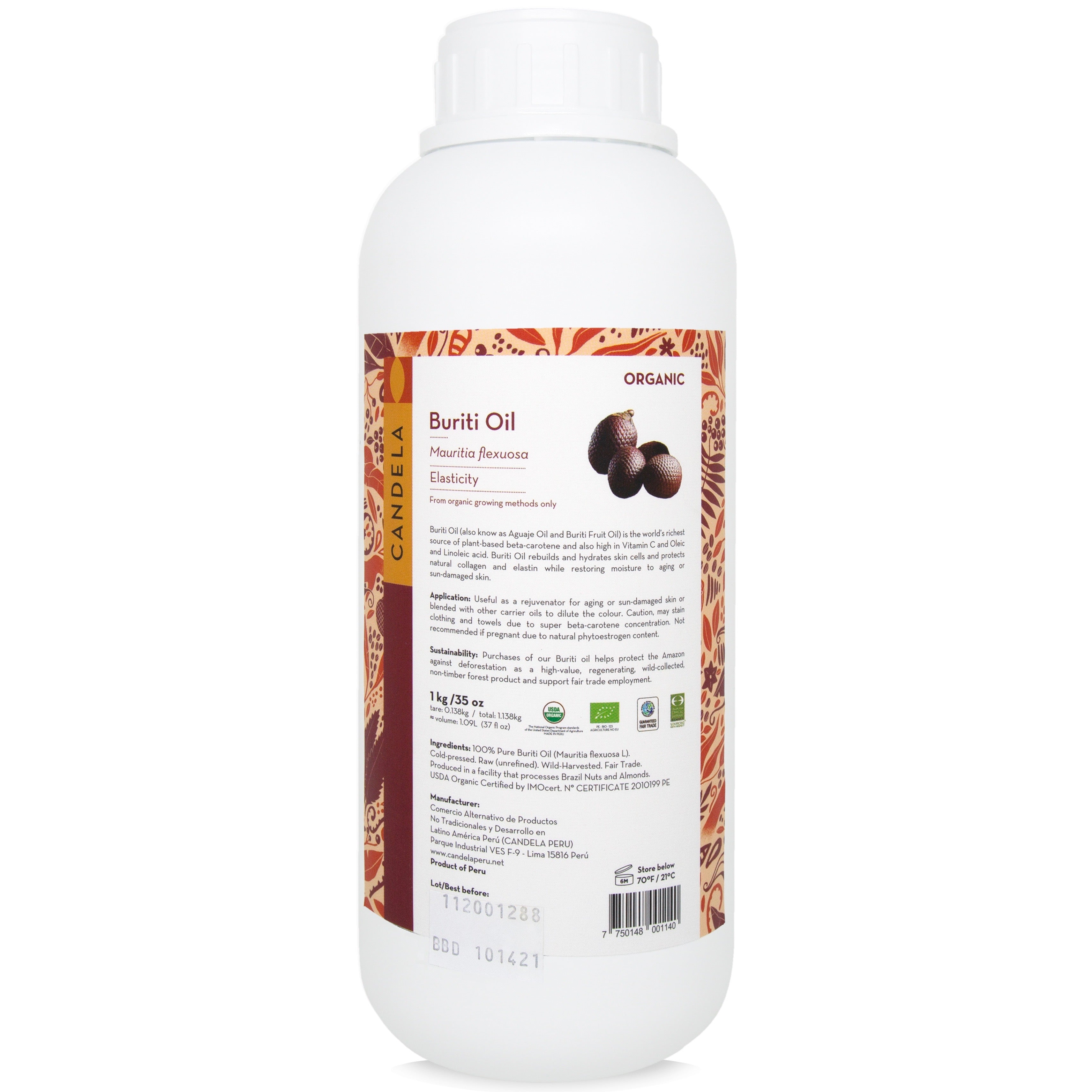Wholesale Organic Wild Buriti Oil