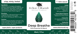 30ml Deep Breathe Essential Oil Blend